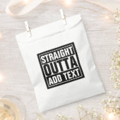STRAIGHT OUTTA – ここにテキストを追加/独自に作成 フェイバーバッグ (クリップ留めされた状態)