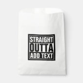 STRAIGHT OUTTA – ここにテキストを追加/独自に作成 フェイバーバッグ (正面)