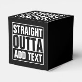 STRAIGHT OUTTA – ここにテキストを追加/独自に作成 フェイバーボックス (裏面サイド)