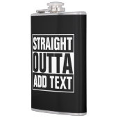 STRAIGHT OUTTA – ここにテキストを追加/独自に作成 フラスク (左)