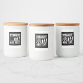 STRAIGHT OUTTA – ここにテキストを追加/独自に作成 フードラベル (ボトル)