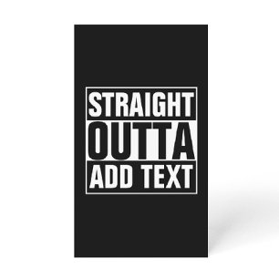 STRAIGHT OUTTA – ここにテキストを追加/独自に作成 便箋