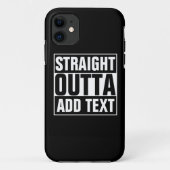 STRAIGHT OUTTA – ここにテキストを追加/独自に作成 Case-Mate iPhoneケース (裏面)