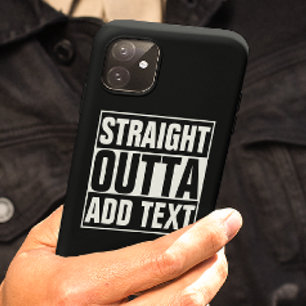 STRAIGHT OUTTA – ここにテキストを追加/独自に作成 iPhone 11 ケース