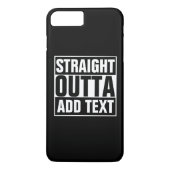 STRAIGHT OUTTA – ここにテキストを追加/独自に作成 Case-Mate iPhoneケース (裏面)
