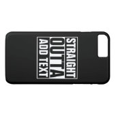 STRAIGHT OUTTA – ここにテキストを追加/独自に作成 Case-Mate iPhoneケース (裏面(横))