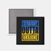 Straight Outta ウクライナ マグネット (正面/裏面)