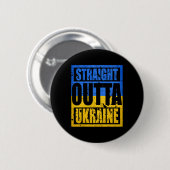 Straight Outta ウクライナ 缶バッジ (正面&裏面)