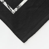 Straight Outta – テキストの追加ヴィンテージ カスタム フリースブランケット (角)