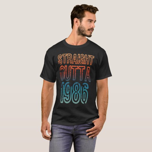 Straight Outta 1986 Tシャツ (正面フル)