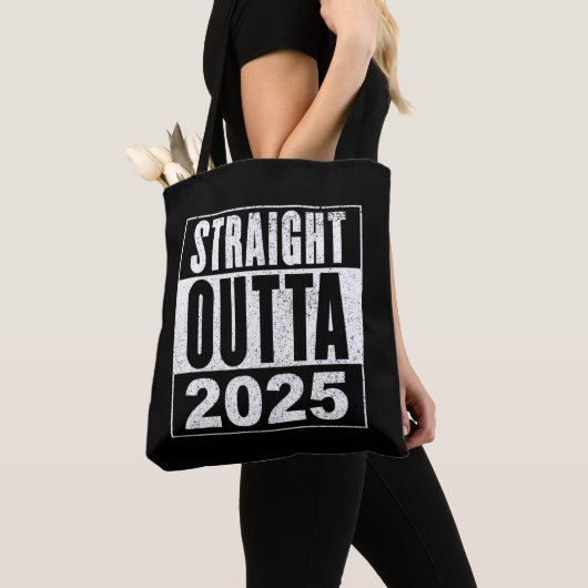 Straight Outta 2025 トートバッグ (クローズアップ)