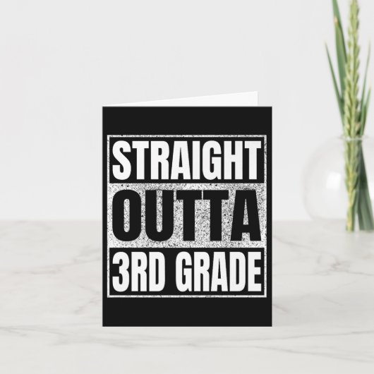 Straight Outta 3年生 2025 卒業 第三  カード (正面)