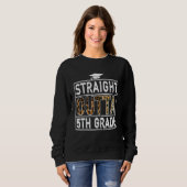 Straight Outta 5Th Grade T-shirt Leopard Lover Kid スウェットシャツ (正面フル)