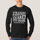 Straight Outta 8th Grade Graduate Class Of 2032 Ei Tシャツ (正面)