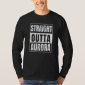 Straight Outta Aurora Illinois State Premium Tシャツ (正面)