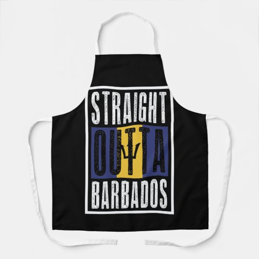 Straight Outta Barbados エプロン (正面)