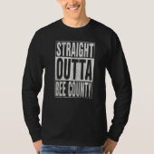 STRAIGHT OUTTA BEE COUNTY Cool Home Quote   Tシャツ (正面)