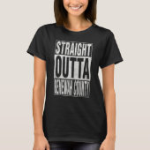 STRAIGHT OUTTA BENEWAH COUNTY Cool Home Quote Tシャツ (正面)