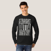 STRAIGHT OUTTA BENNINGTON COUNTY Cool Home Quote Tシャツ (正面フル)