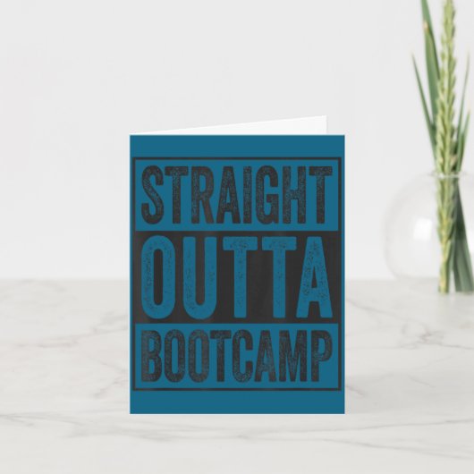 Straight outta bootcamp soldier basic training カード (正面)