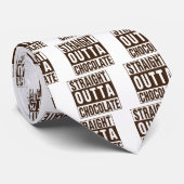 Straight Outta Brown Chocolate ネクタイ (ロール)