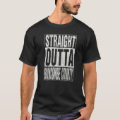 STRAIGHT OUTTA BUNCOMBE COUNTY Cool Home Quote Tシャツ (正面)