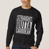Straight outta Caribbean Rastafari Reggae Sweater スウェットシャツ (正面)