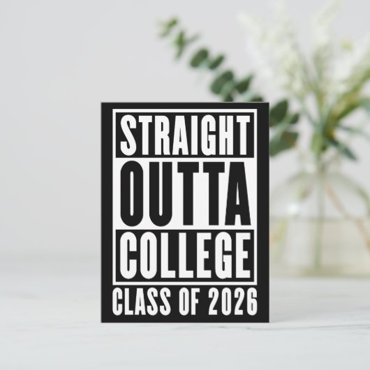Straight Outta College Class of 2026 ポストカード (スタンド正面)