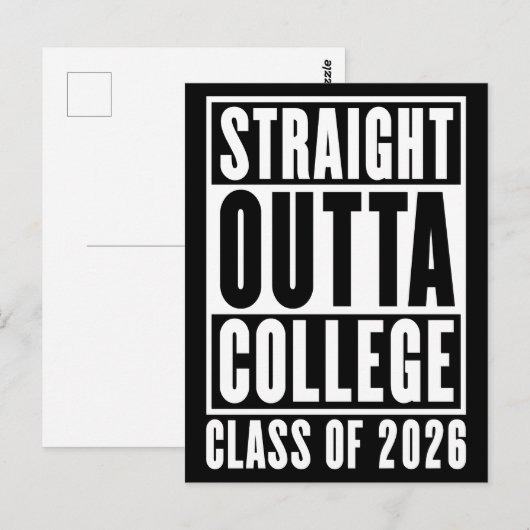 Straight Outta College Class of 2026 ポストカード (正面/裏面)