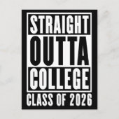 Straight Outta College Class of 2026 ポストカード (正面)
