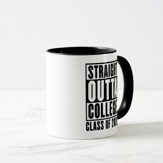 Straight Outta College Class of 2026 マグカップ (正面右)