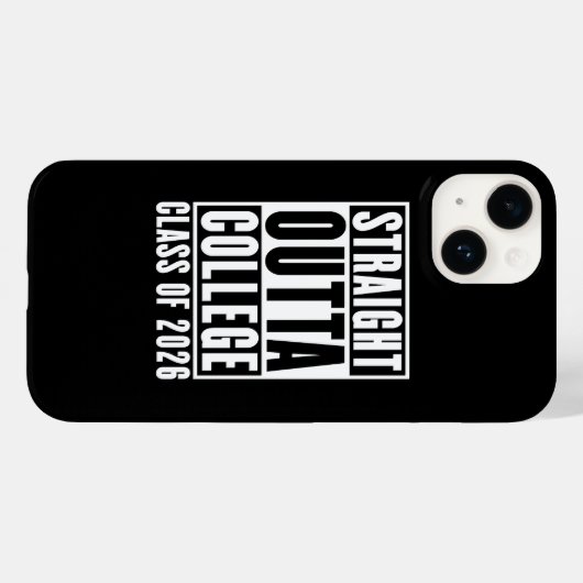 Straight Outta College Class of 2026 Case-Mate iPhoneケース (裏面 (横))