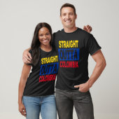 STRAIGHT OUTTA Colombia  Colombian Flag tee Tシャツ (ユニセックス)
