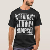 Straight Outta Comp Sci Parody Computer Science Tシャツ (正面)