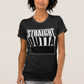 STRAIGHT OUTTA CUSTOM YOUR TEXT HERE TEE Tシャツ (正面)