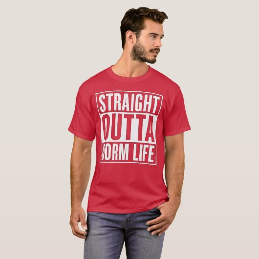 Straight Outta Dorm Life Graduation Tシャツ (正面フル)