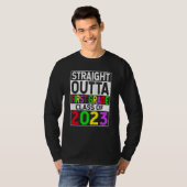 Straight Outta First Grade 2023 Graduation 1st Gra Tシャツ (正面フル)