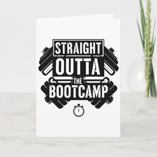 Straight Outta Fitness gym Workout  カード (正面)