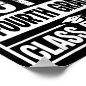 Straight outta fourth grade graduation class of ポスター (角)