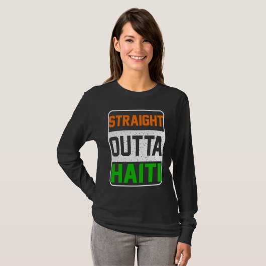 Straight Outta Haiti Tシャツ (正面フル)