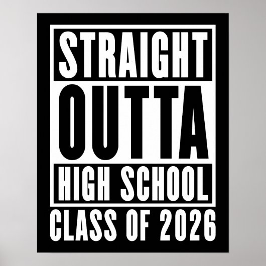 Straight Outta High School Class of 2026 ポスター (正面)