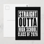 Straight Outta High School Class of 2026 ポストカード (正面/裏面)