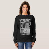 Straight Outta Homeschool Graduation 2023 School スウェットシャツ (正面フル)