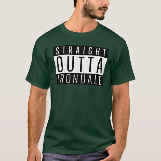 Straight Outta Irondale Alabama Oversized Tシャツ (正面)