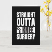 Straight Outta Knee Surgery カード (黄色い花)