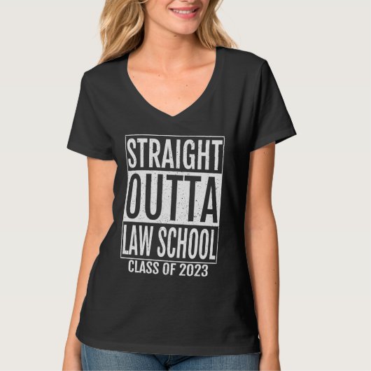 Straight Outta Law School Graduation 2023 Tシャツ (正面)