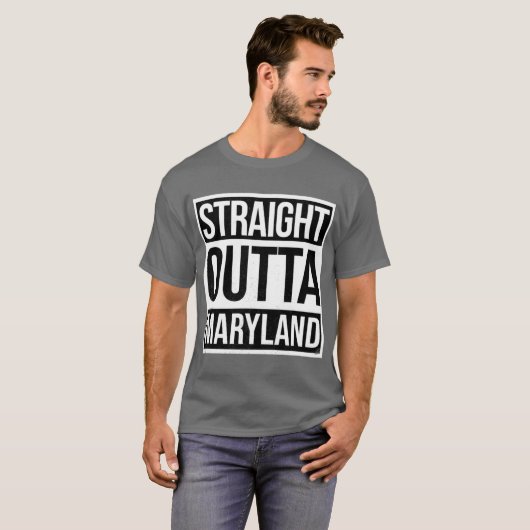 Straight Outta Maryland Tシャツ (正面フル)