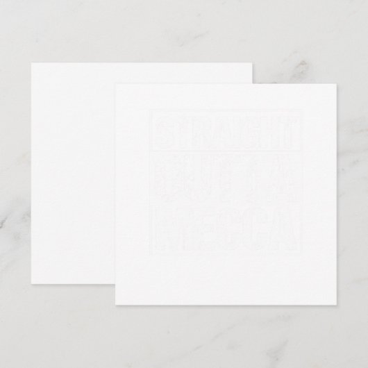 Straight Outta Mecca Hajj Islam Muslim Mosque Gift 招待状 (正面/裏面)