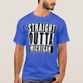 Straight Outta Michigan Oversized Tシャツ (正面)
