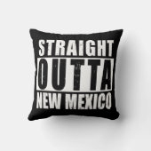 Straight Outta New Mexico Word Art クッション (裏面)